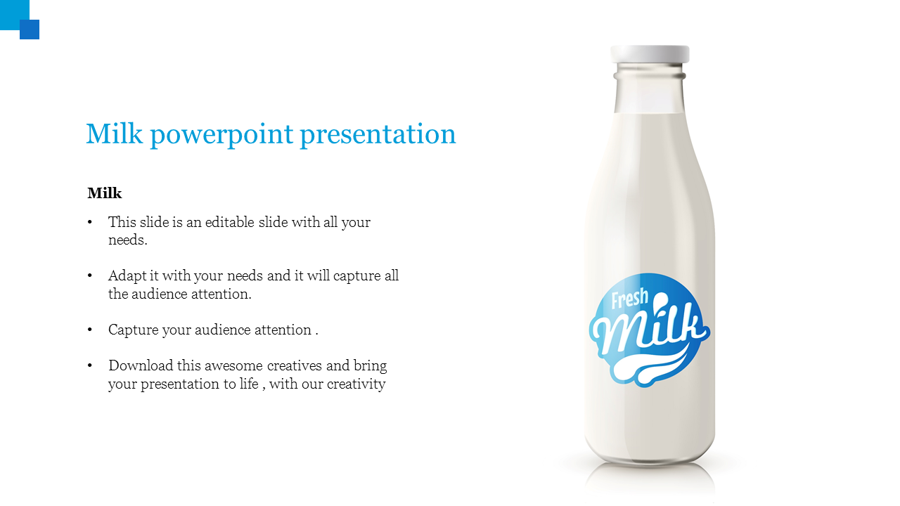 Milk PowerPoint Presentation PPT Template Design Slides